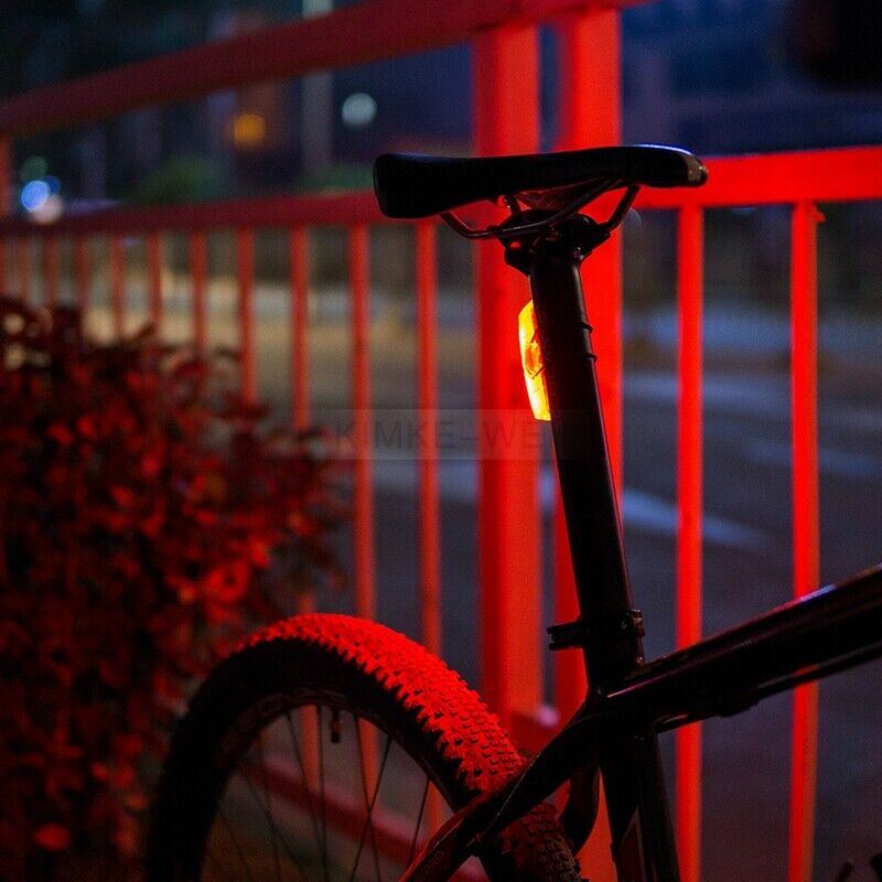 LED Bicycle Bike Tail Light Brake Rear Lamp Red USB Rechargeable Waterproof New