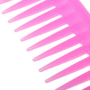 Girls Curl Hair Anti-static Heat Resistant Wide Tooth Plastic Handle Comb