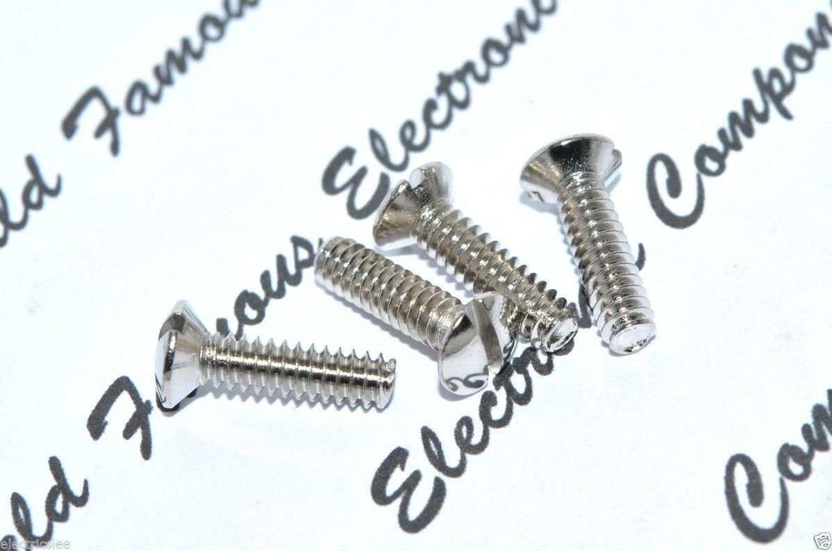 10pcs - #6-32x1/2" (12.7mm) Nickel-Plated Copper Wallplate Screw