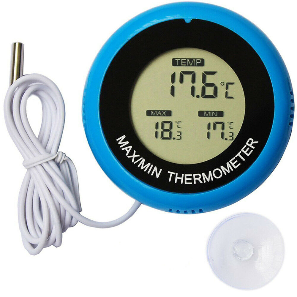 Aquarium Fish Tank Thermometer Reptile Habitats High Precision Temperature Meter