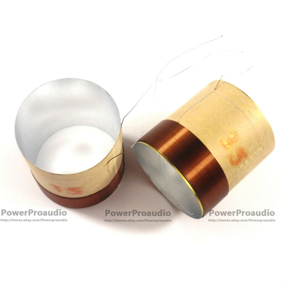 2x 35.5mm Voice coil Copper wire 8 Ohm For Loudspeaker Repair Tweeter 2layers