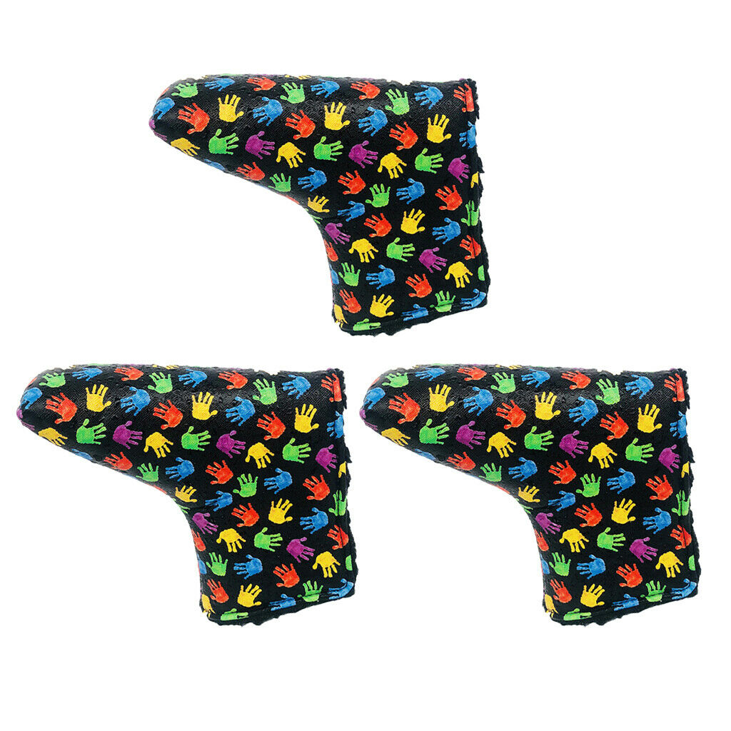 3x Waterproof Durable Golf Putter Head Cover Club Headcover Putters Golfer