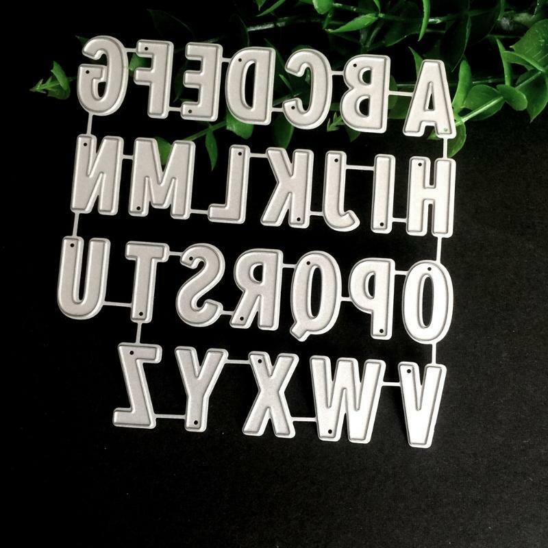 Alphabet Metal Cutting Dies Stencil DIY Scrapbooking Embossing Paper Card Decor