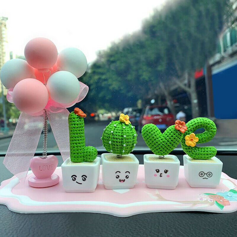 4Pcs Creative Simulation Cactus Shaped Adornments Decorative Bonsai Prop CacFCA