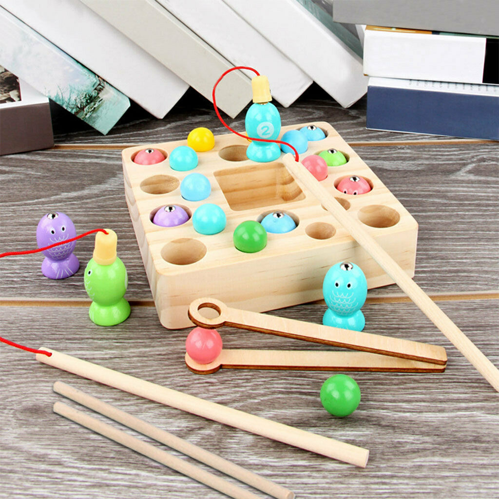 Magnetic Fishing Games Educational Shape Color Cognition for 3 4 5 Year Old