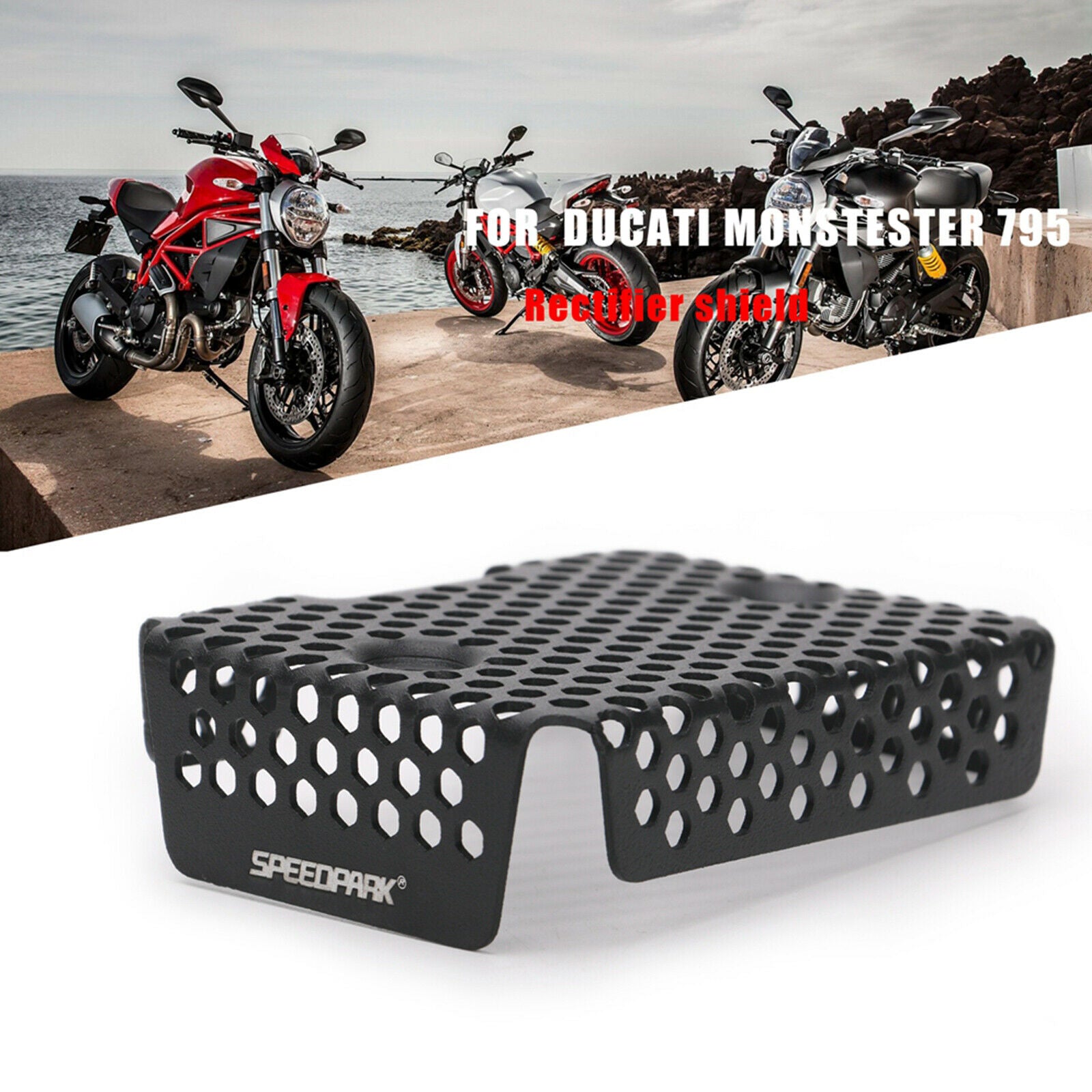 Motor Radiator Grill Guard Cover Radiator Protector Fits For Monster 797/17-21