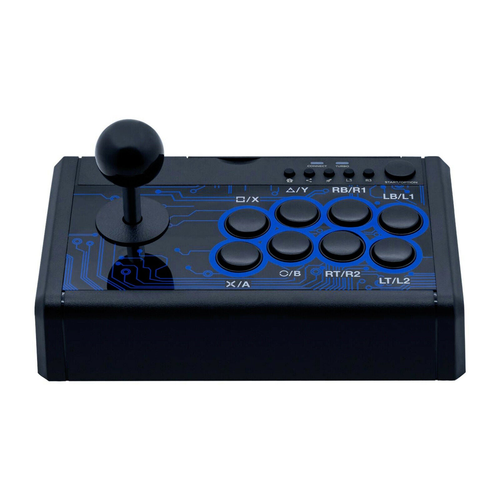 7-in-1 Arcade Fighting Game Joystick 8 Action Buttons and 8 Directional Stick