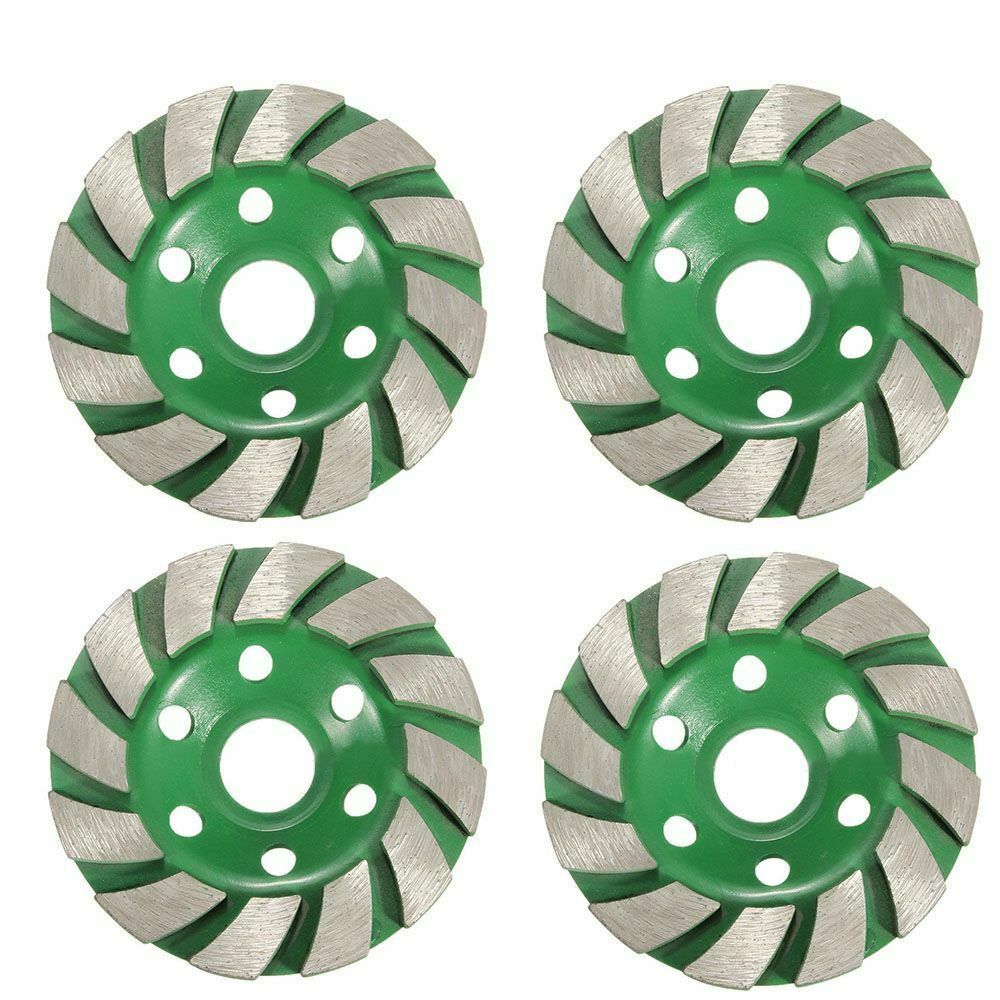 4" Diamond Segment Grinding Wheel Marble Concrete Granite Stone Cup Grinder Disc