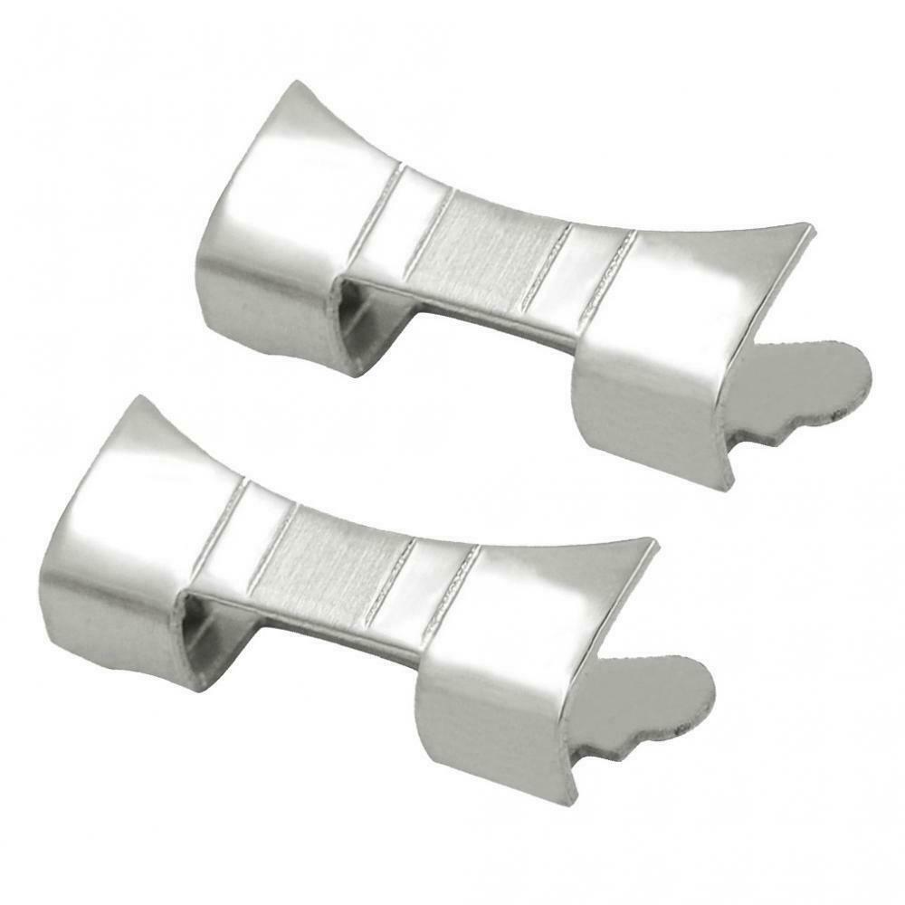 3X 2 Piece Premium Stainless Steel Watch Strap Link Curved End Repair Part 24mm