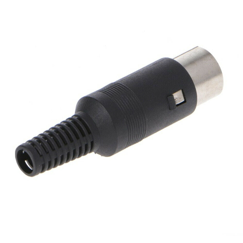 10PCS 5 Pin DIN Plug Male Connector Jack with Handle Keyboard Cable Adapter