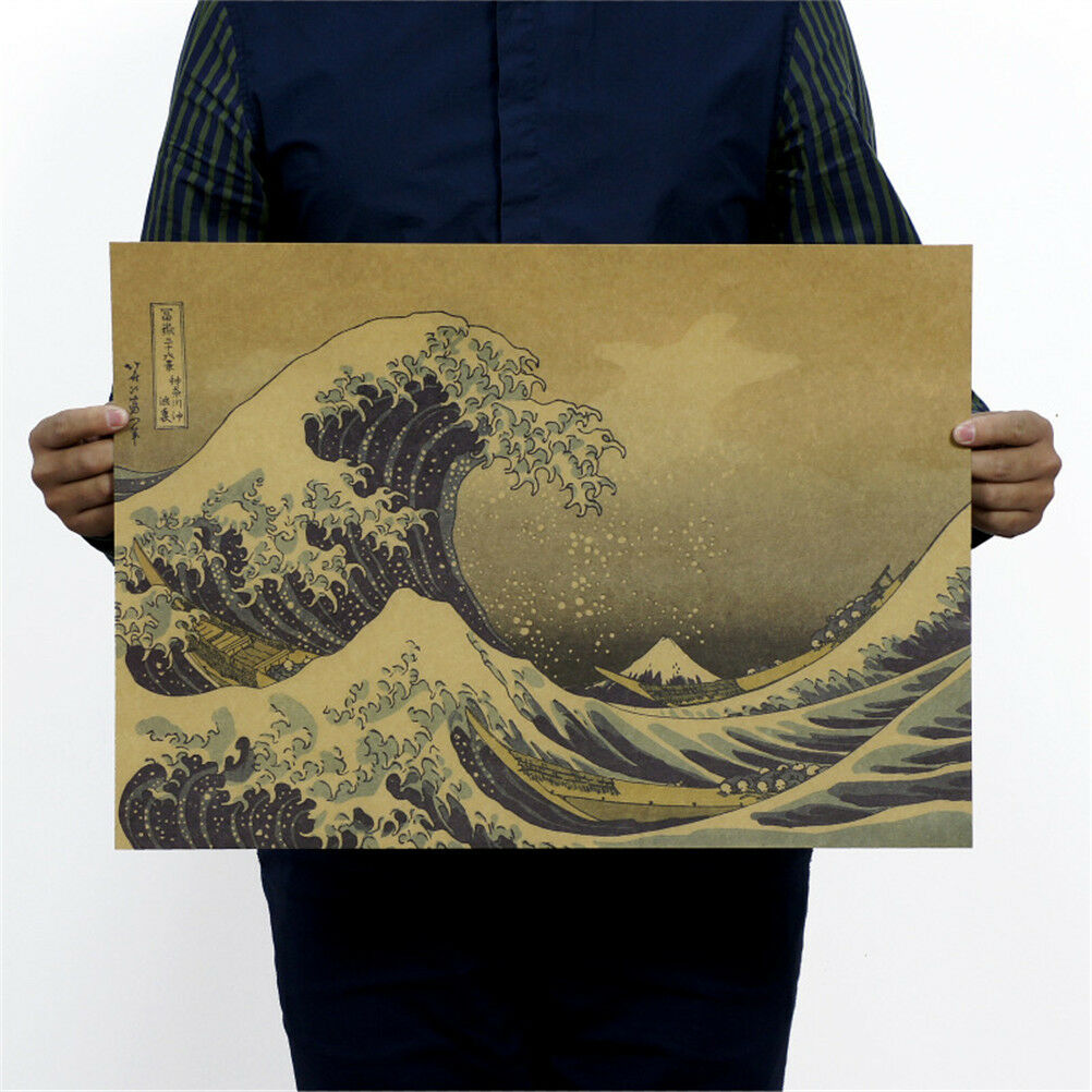 epic masterpiece float world draw retro kraft paper poster decor wall sti.l8