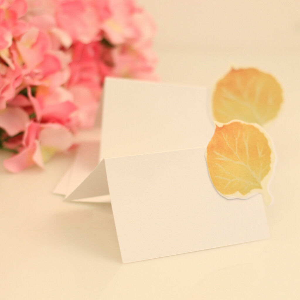 10pcs Blank Maple Place Cards Table Markers Wedding Birthday Party Decor