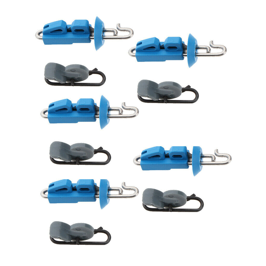10pcs Splash Down Fishing Bait Clip Locking Lock Jigging Lure Hook Tackle