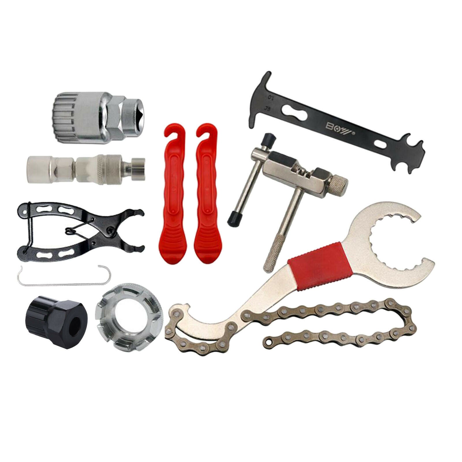9 in 1 Bicycle Repair Tools Kit Bike Chain Cutter Cycling Repair Parts