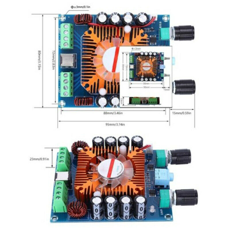 XH-A372 TDA7850 Four Channel 50Wx4 HIFI Car Stereo Audio Amplifier Board SubwoE4