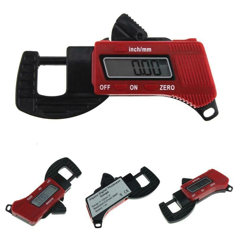 0-12.7mm Digital Electronic LCD Thickness Guage Caliper Carbon Fiber Micrometer