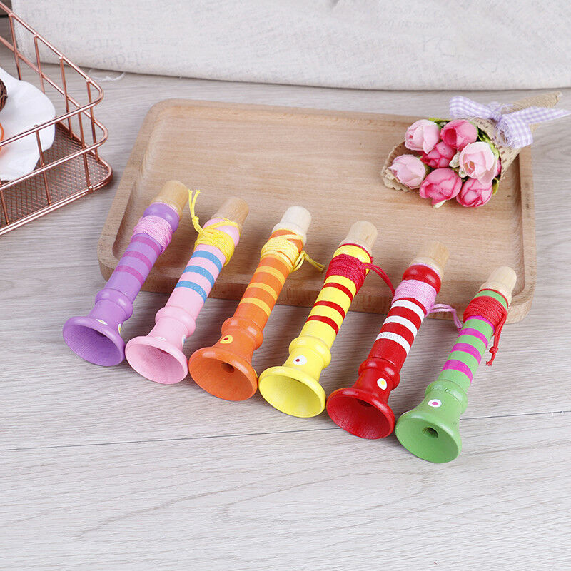 Baby wooden flute whistle toys educational toys kids musical instrumen.l8