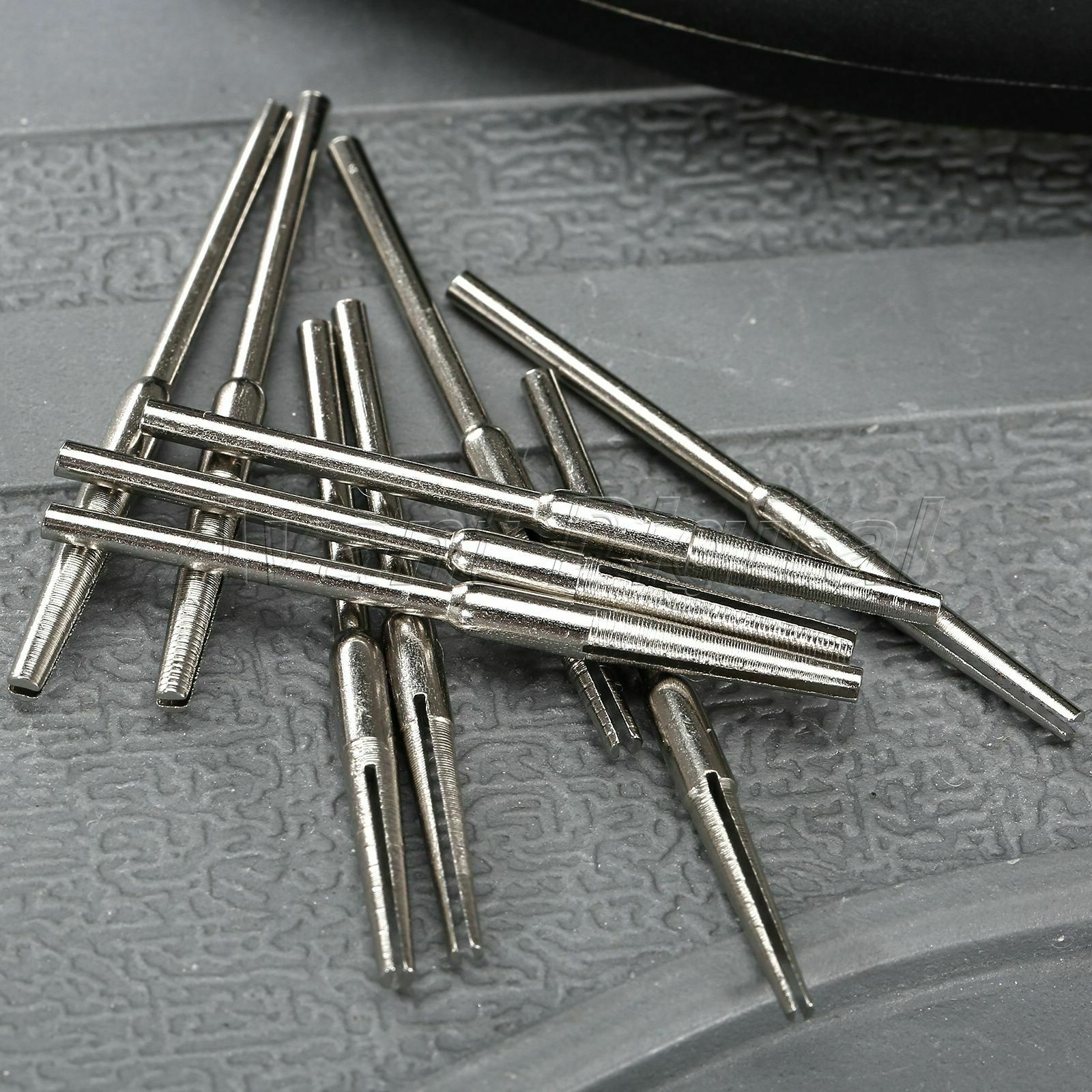 Straight Tapered Split Abrasive Mandrels Slotted Clip Handle Rotary Power Tool