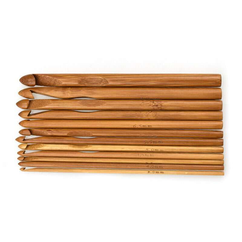 Bamboo Crochet Hooks DIY Craft Needle Circular For Sweater Scarf Gloves Hat New