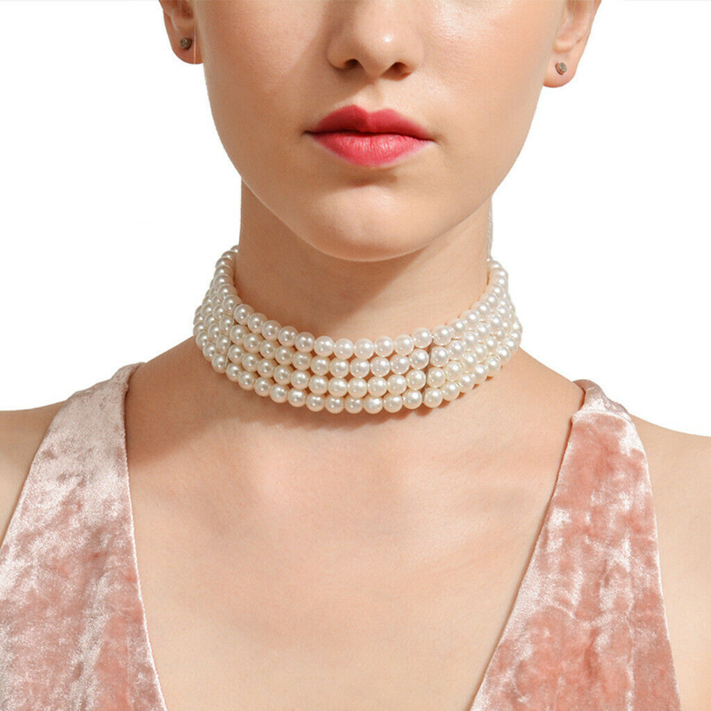 Luxury Women's Beaded Choker Necklace - Fashion Jewelry Gift