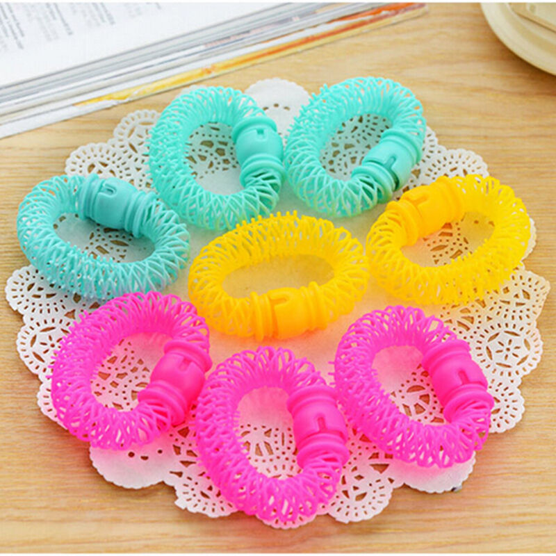 Hairdress Magic Bendy Hair Styling Roller Curler Spiral Curls DIY Tool  8 PcY SJ