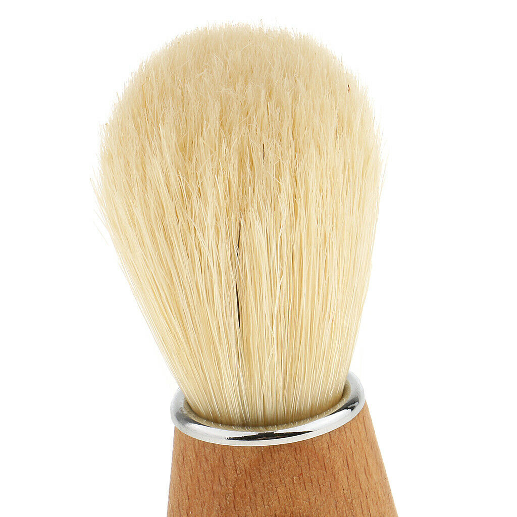 Men's Nylon Hair Shaving Brush Wooden Handle Home Barber Razor Tool Gift