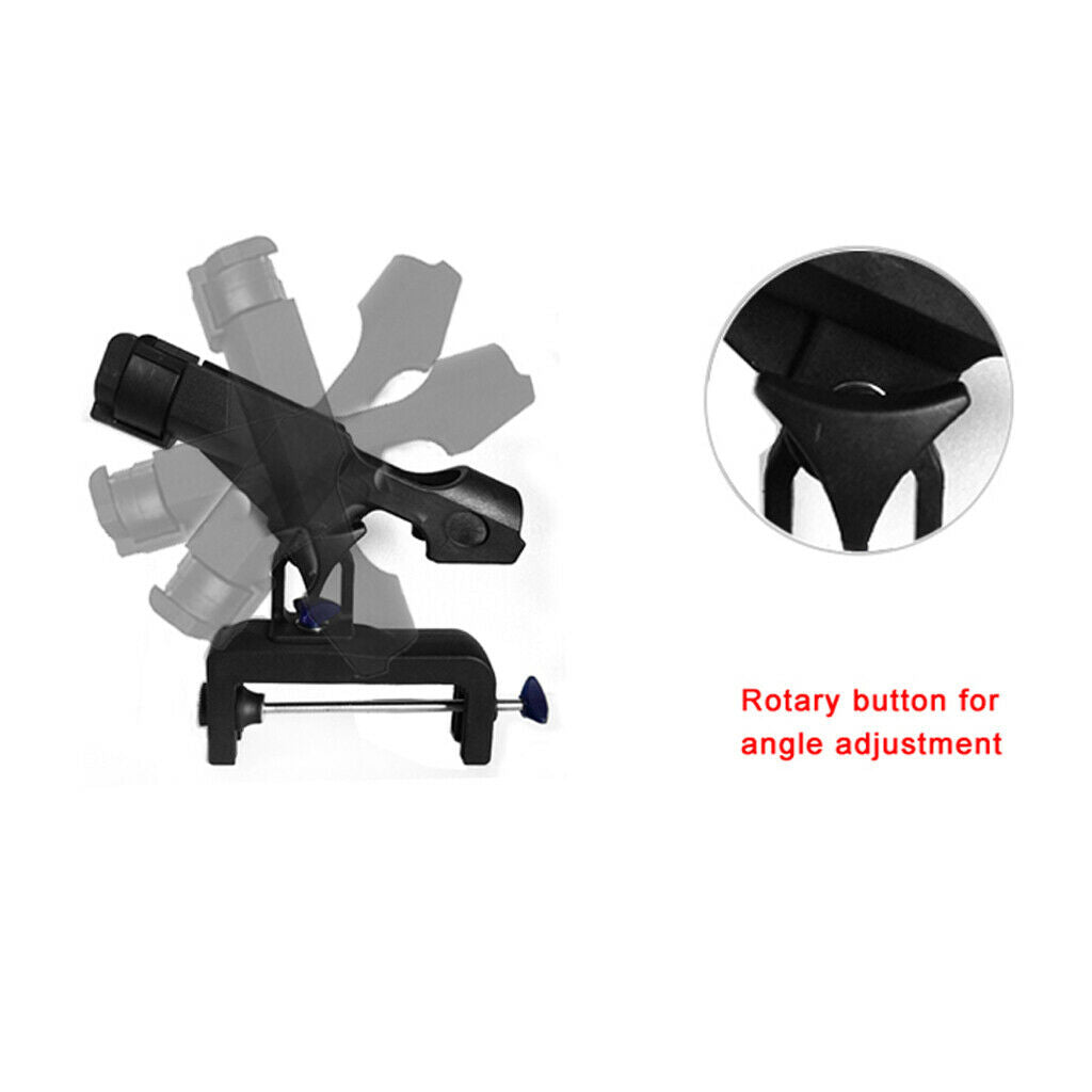 Fishing Rod Holder for Kayak Boat with Large Clamp Opening 4.75 inch, Pole Rods