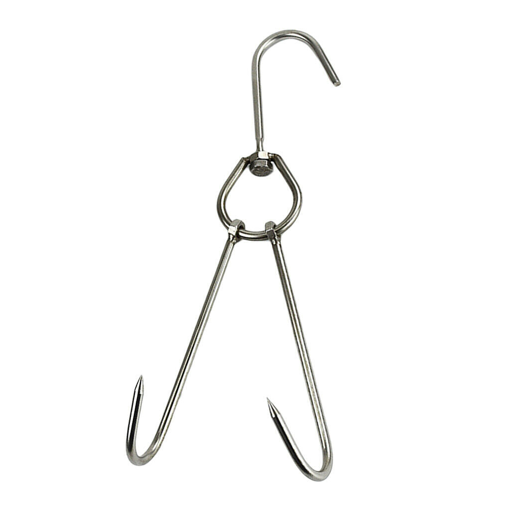 Pack of 4 Heavy Duty Meat Hooks Duck Smoking Hanger Hook Tool 0.56x28cm