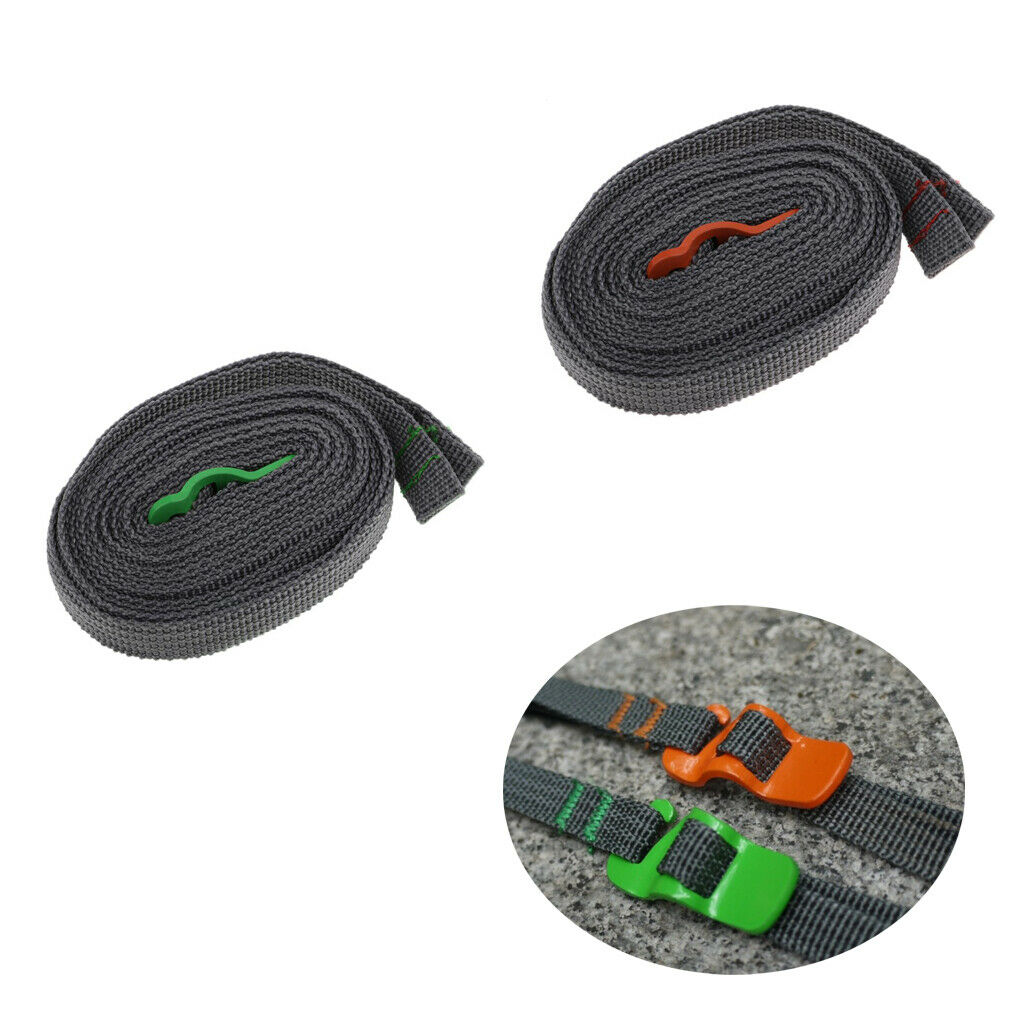 2 PCS Adjustable Car Rack Tie Down Straps Lashing Webbing Belt Rope Packaging