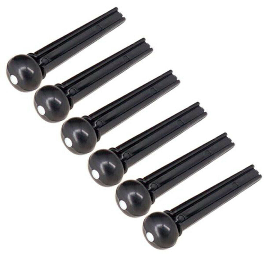 Lots 8 Black Guitar Strings Nut Kit Instrument Replacement for Music Lovers