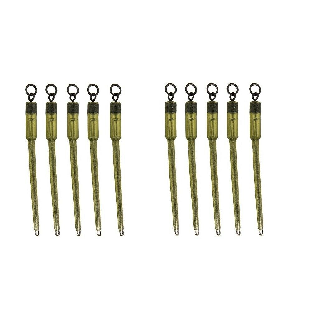 10x Carp Fishing Connector Solid Bag Stem Setups Ring Tail Leader Gear