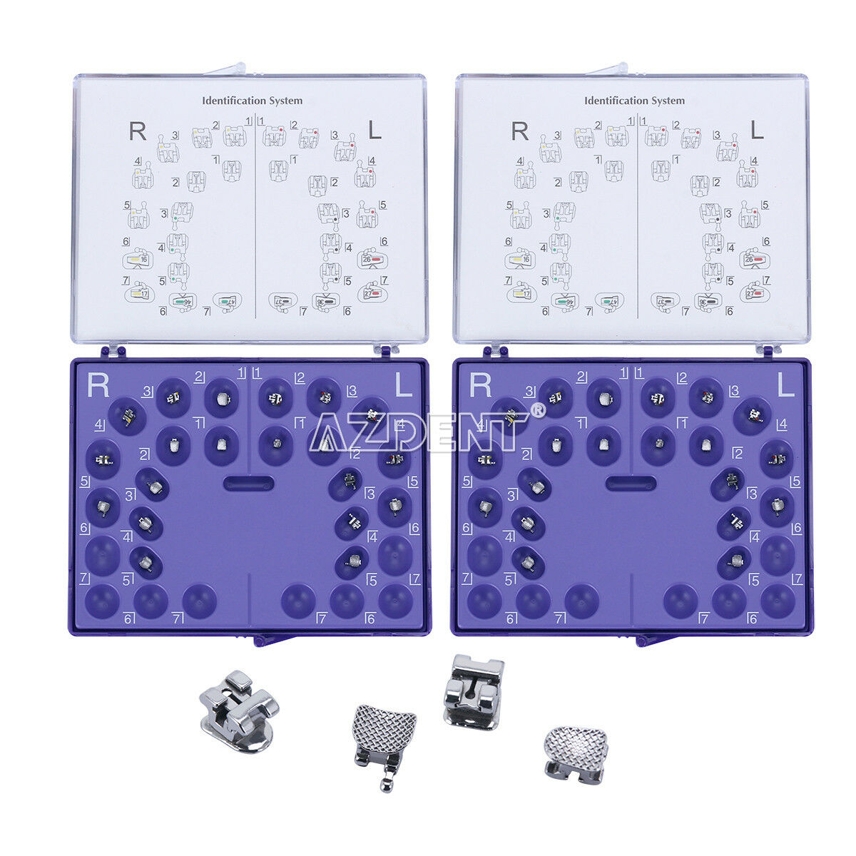 5Packs Dental Self-Ligating Bracket Orthodontic Roth .022 Hooks 3 4 5 ORMAER CA