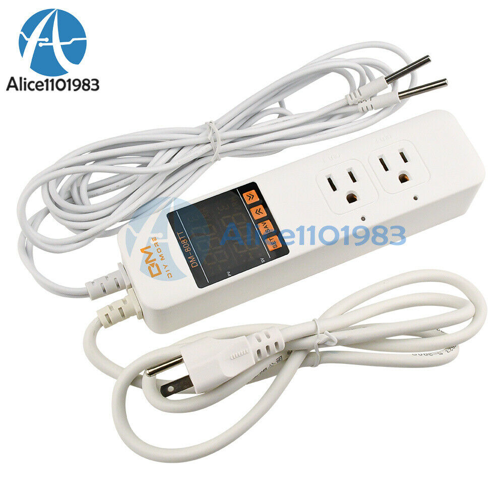 Digital Thermostat Temperature Controller Thermoregulator Power Socket US PLUG