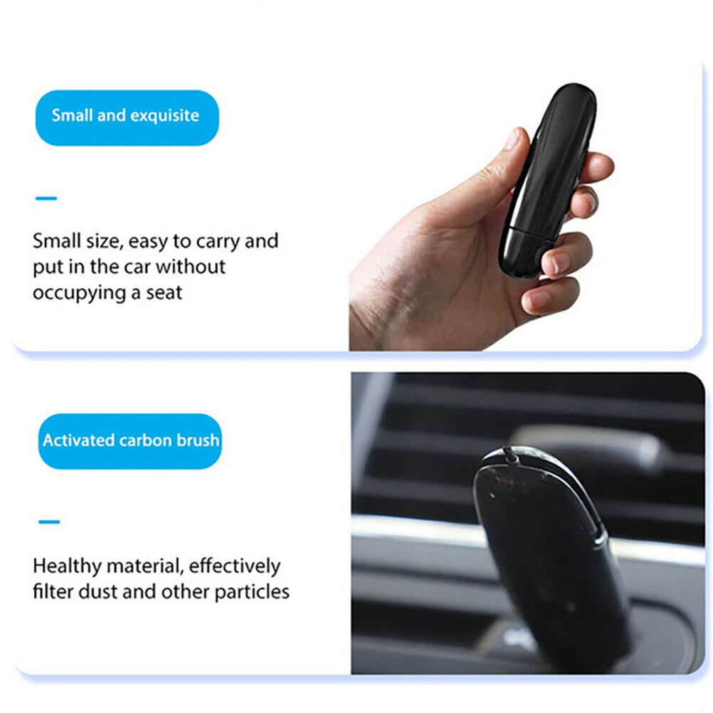 Portable Car Air Purifier Ionizer Air Cleaner low Noise Odor Eliminator