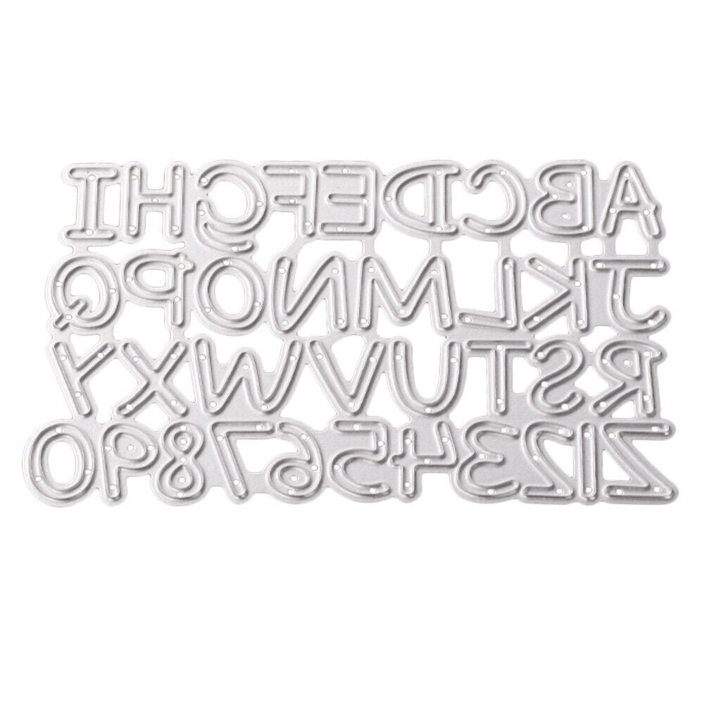 Numbers Letters Cutting Dies for Scrapbook Embossing Album Paper Decoration