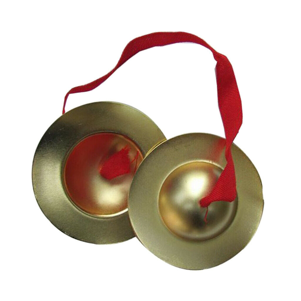 9cm Copper Finger Cymbal Hand Percussion Instruments Gift Toys for Child