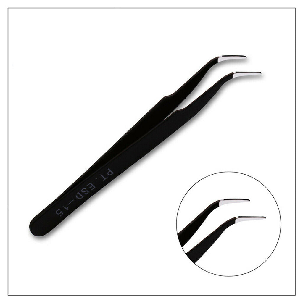 6x Shimmer Nail Rhinestones Glitters Design Pointed Tweezer Dotting Tools