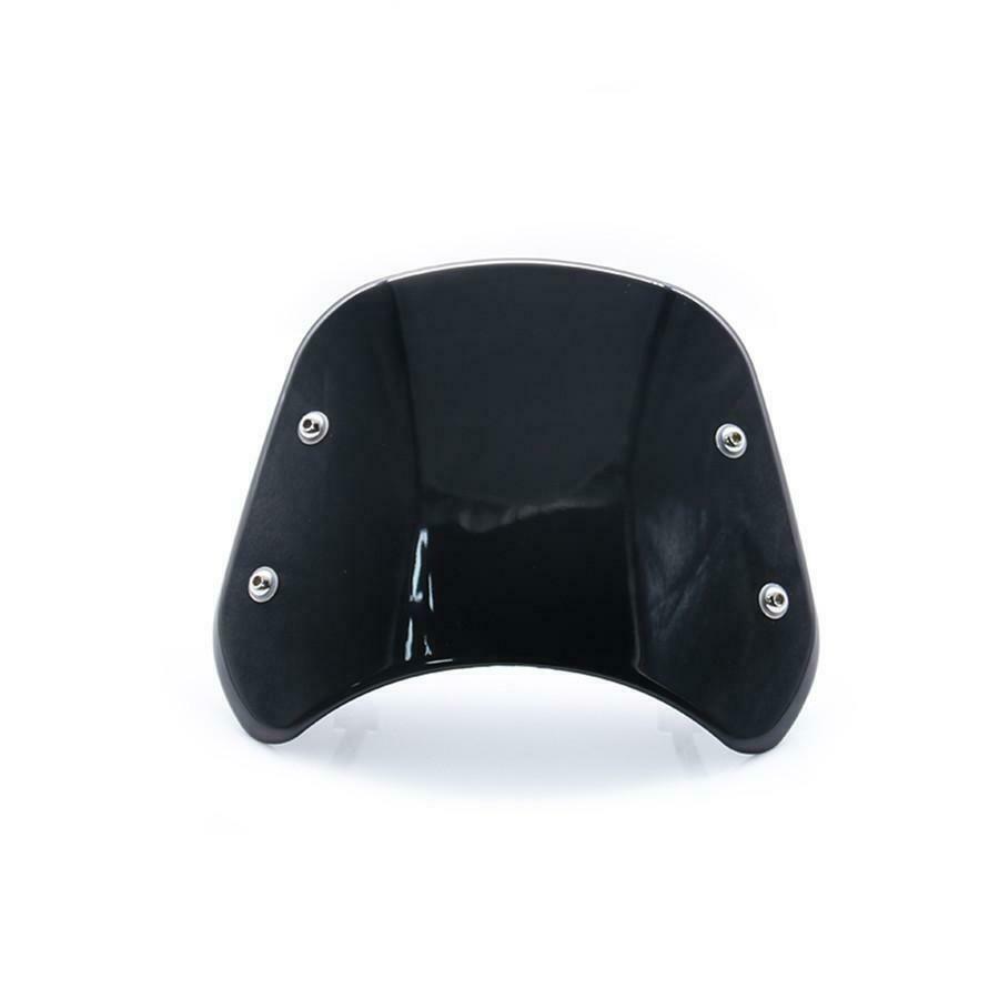 Motorcycle Front Windshield Black Deflector w/ Brackets For Benelli Leoncino 500