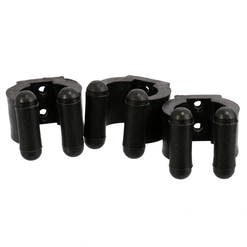 18pcs small black plastic pool snooker billiard cue clips for cue