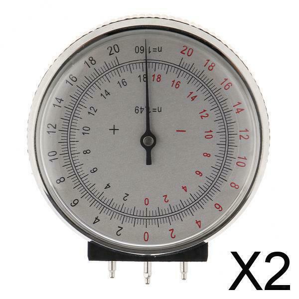 2X Ophthalmic Lens Clock Base Curve Optician Lens Curvature Measure Gauge + Box