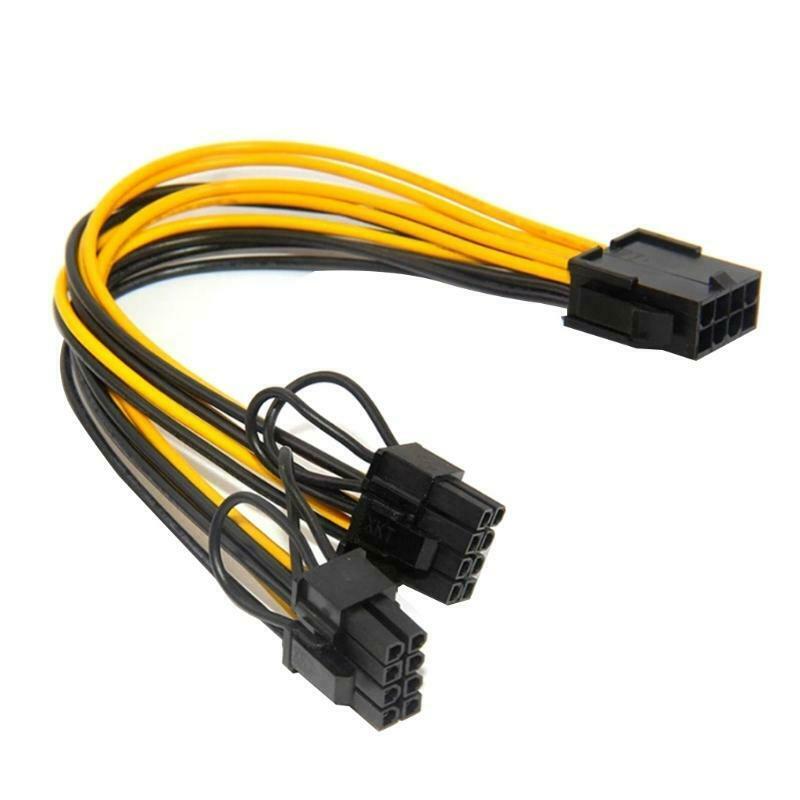 20cm 8 Pin to 8 Pin Adapter 8 Pin to Dual PCIe 8 Pin Graphics Card Power Cables