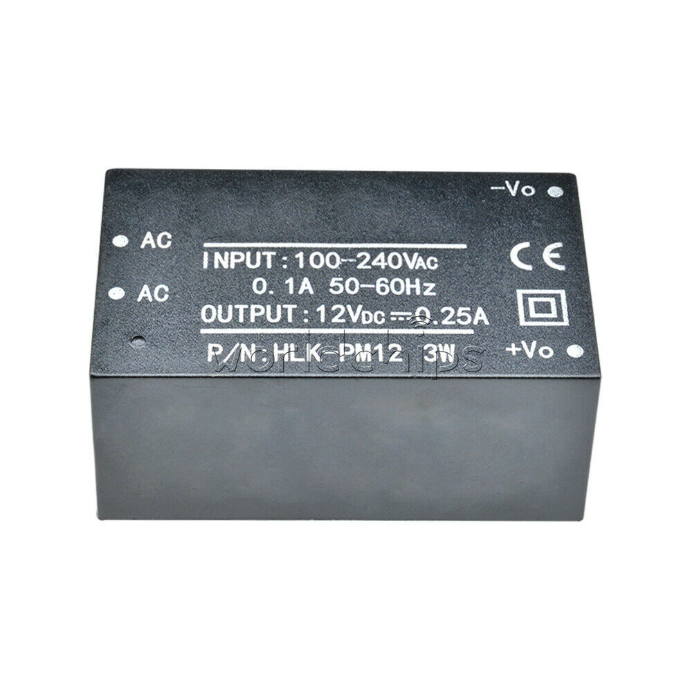 3W HLK-PM12 AC-DC 220V to 12V Buck Step Down Power Supply Module