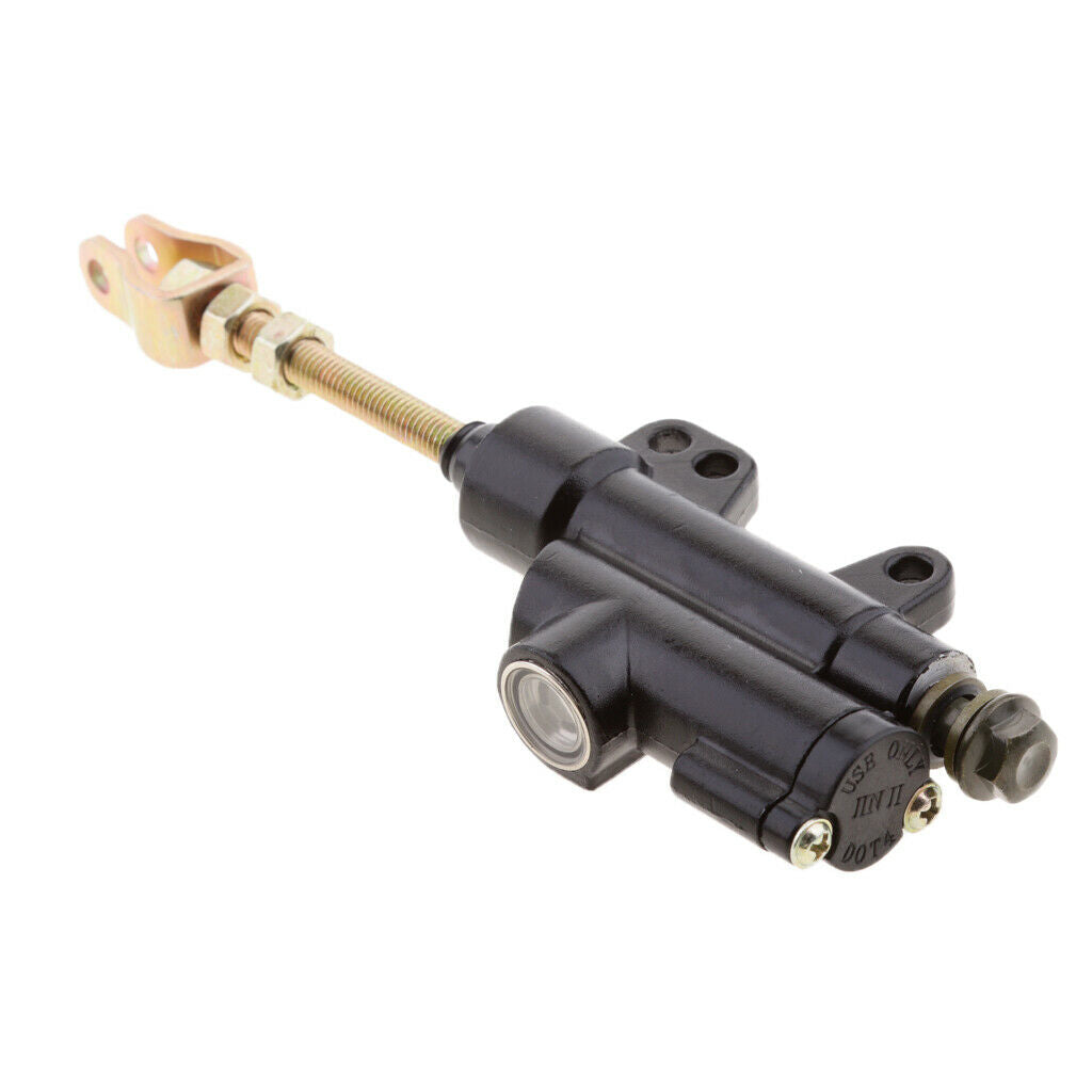 Black Rear Hydraulic Brake Master Cylinder Pump For Motorcycle ATV