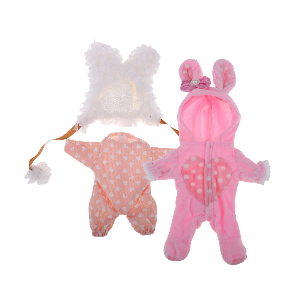 Lovely Winter Costume Set Printed Pattern Rompers Jumpsuit & Plush Hat For