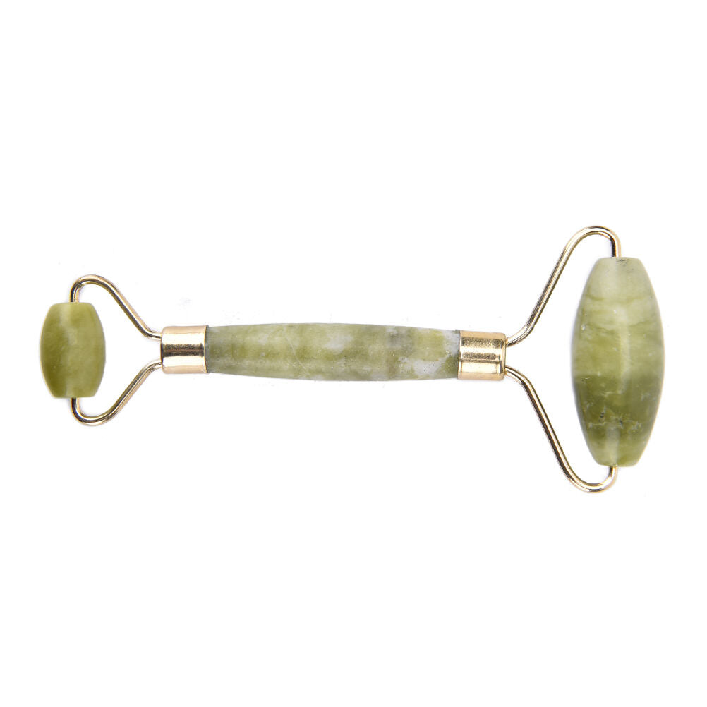 Natural Jade Guasha Facial Beauty Massage Tool Jade Roller Face Thin Massager DD