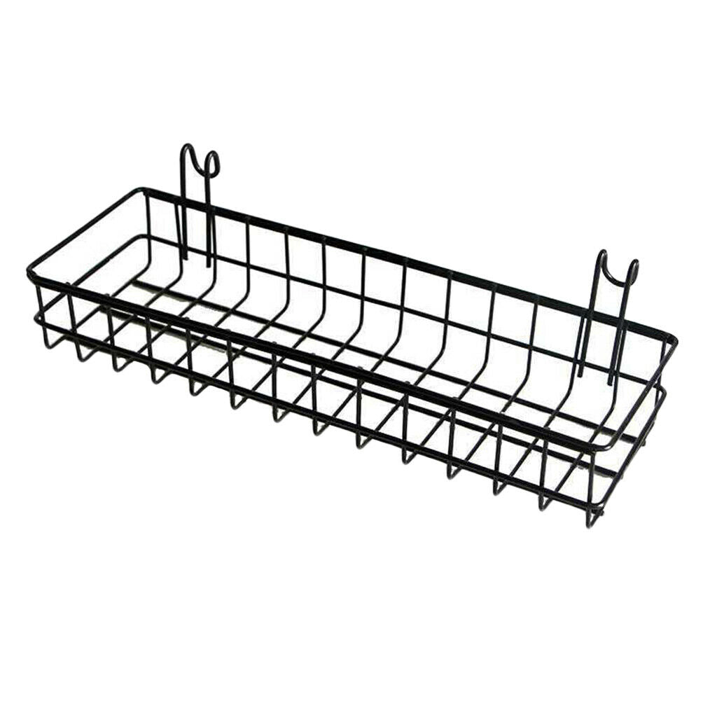 2x Metal Storage Basket Shelf Unit Organizer Bathroom Kitchen Home Decor