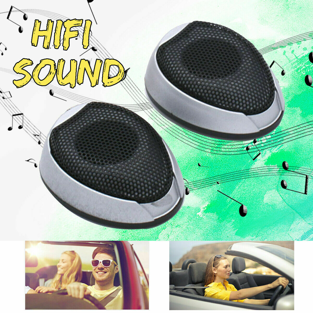 1 Pair 1000W Vehicle Tweeters Car Audio Stereo Speakers Loudspeaker