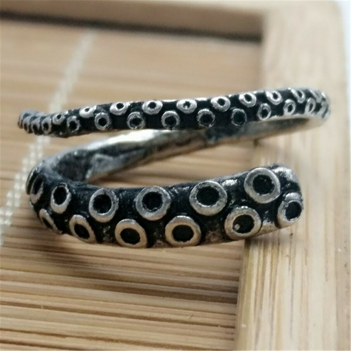 Retro Punk Octopus Open Tentacle Ring Nautical Sea Squid Gothic Witch Warlock