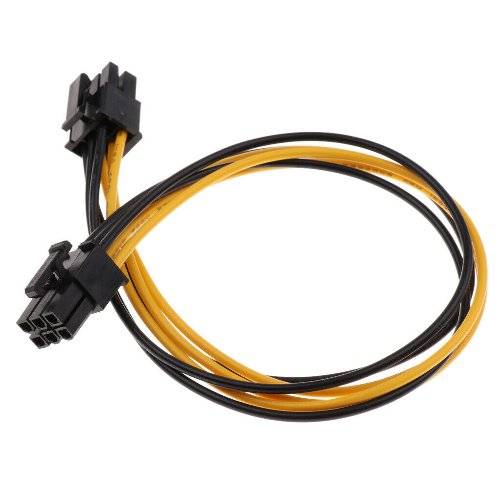 6 Pin (male) To (male)   Power Extension Adapter Cable For GPU Video Card
