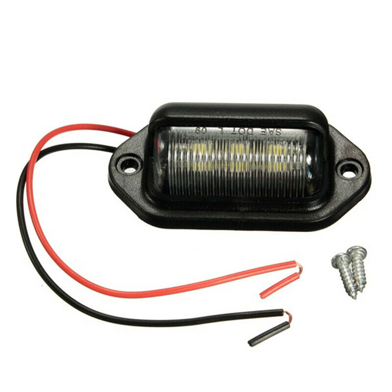 6LED License Number Plate Tag Interior Step Light For Boat RV Trailer CaravaBDA